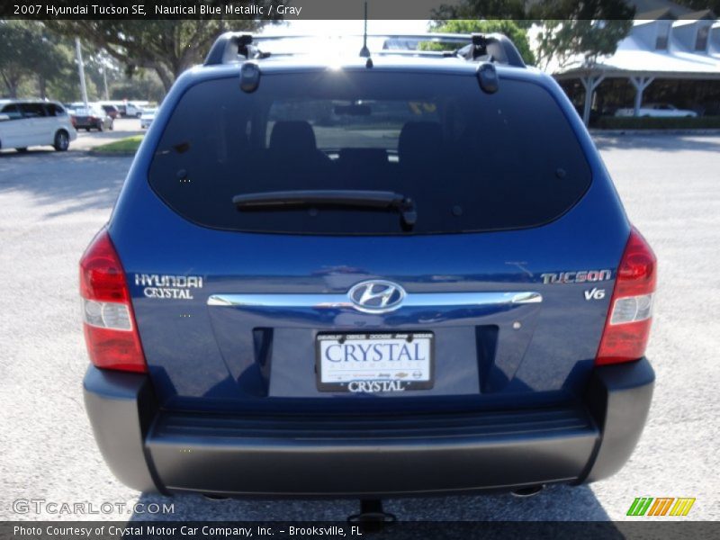 Nautical Blue Metallic / Gray 2007 Hyundai Tucson SE