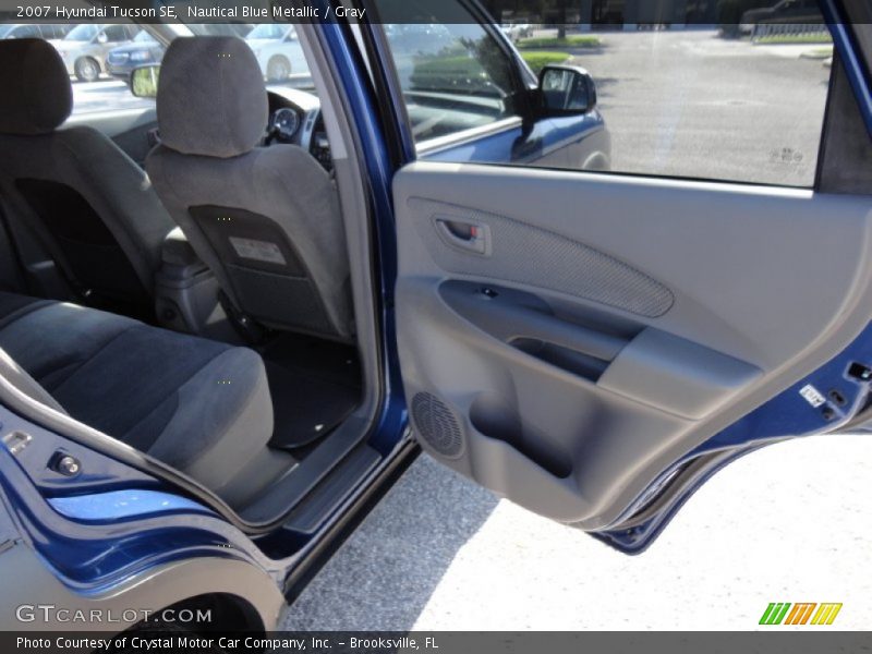 Nautical Blue Metallic / Gray 2007 Hyundai Tucson SE