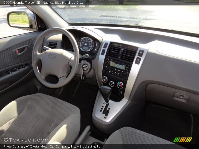 Nautical Blue Metallic / Gray 2007 Hyundai Tucson SE
