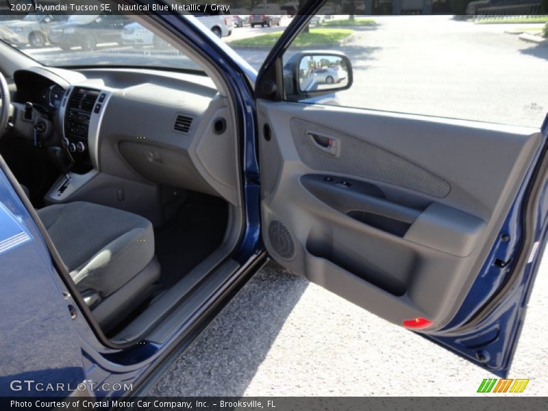Nautical Blue Metallic / Gray 2007 Hyundai Tucson SE