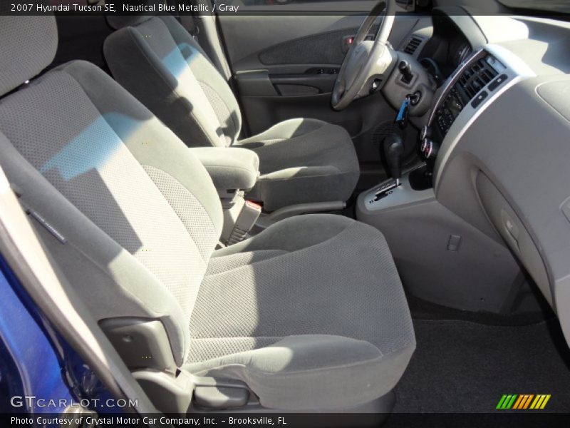 Nautical Blue Metallic / Gray 2007 Hyundai Tucson SE