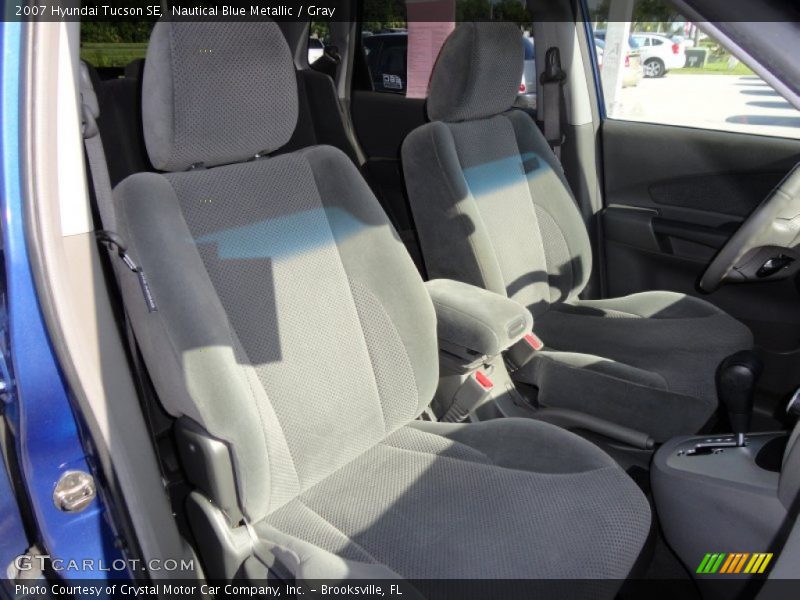 Nautical Blue Metallic / Gray 2007 Hyundai Tucson SE