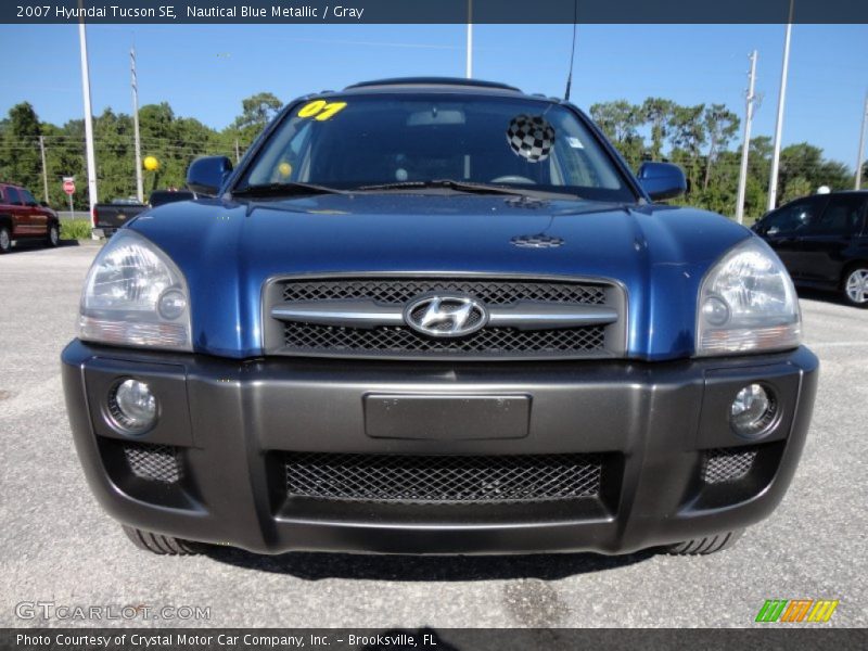 Nautical Blue Metallic / Gray 2007 Hyundai Tucson SE