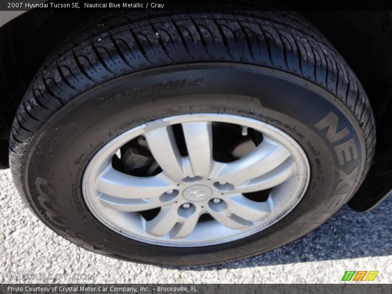 Nautical Blue Metallic / Gray 2007 Hyundai Tucson SE