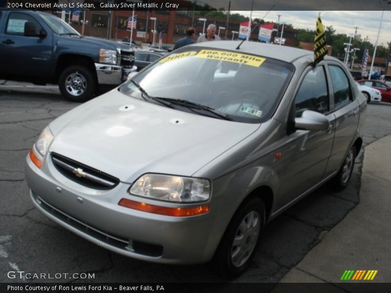 Galaxy Silver Metallic / Gray 2004 Chevrolet Aveo LS Sedan