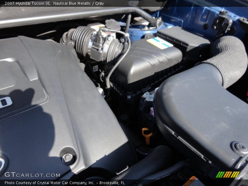 Nautical Blue Metallic / Gray 2007 Hyundai Tucson SE