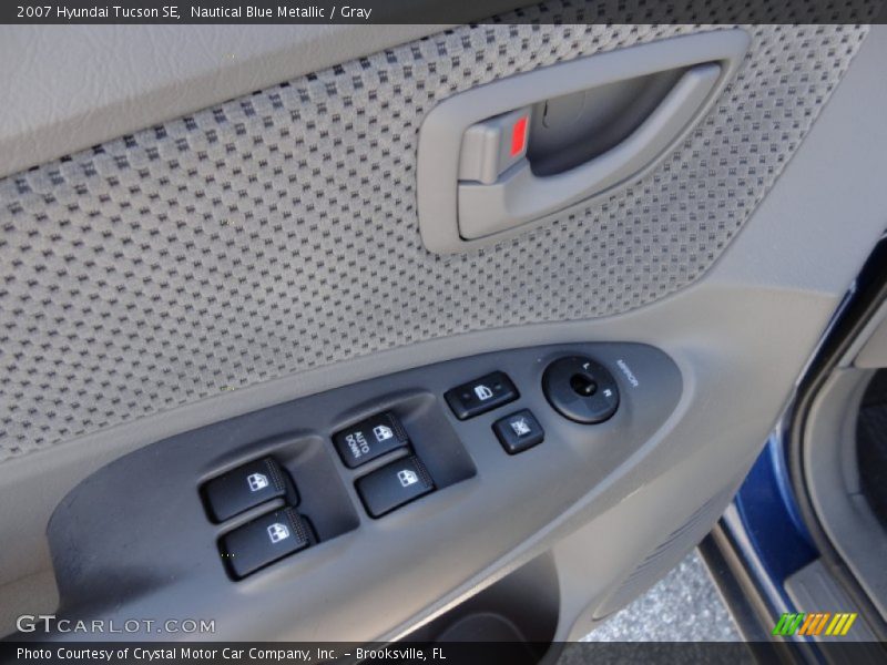 Nautical Blue Metallic / Gray 2007 Hyundai Tucson SE
