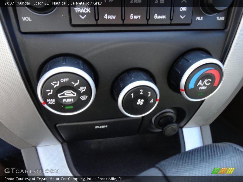 Nautical Blue Metallic / Gray 2007 Hyundai Tucson SE