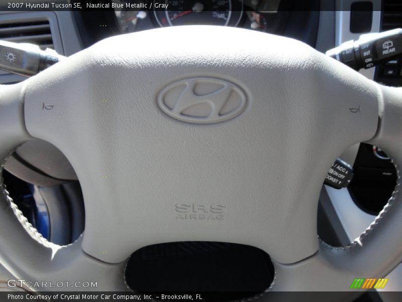 Nautical Blue Metallic / Gray 2007 Hyundai Tucson SE