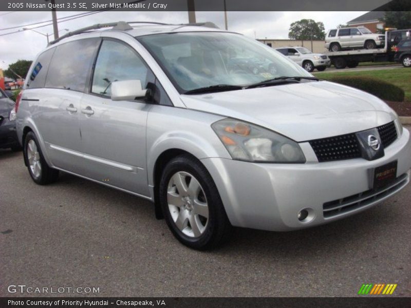 Silver Mist Metallic / Gray 2005 Nissan Quest 3.5 SE