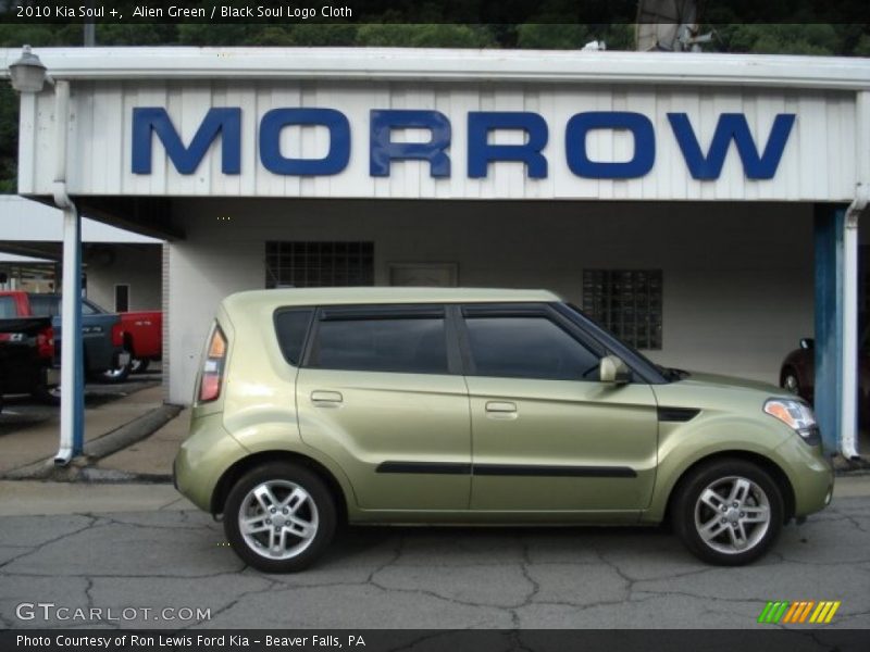 Alien Green / Black Soul Logo Cloth 2010 Kia Soul +