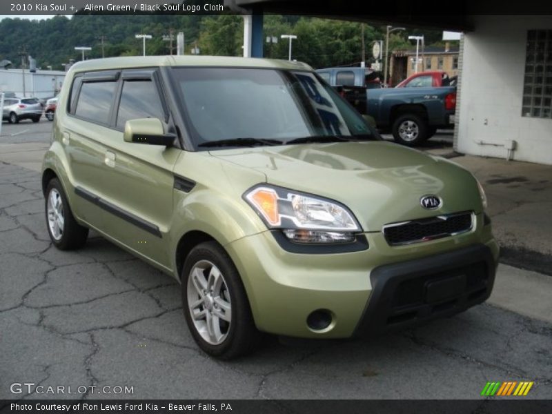 Alien Green / Black Soul Logo Cloth 2010 Kia Soul +