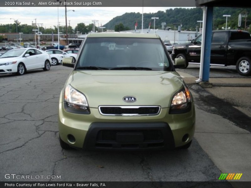 Alien Green / Black Soul Logo Cloth 2010 Kia Soul +