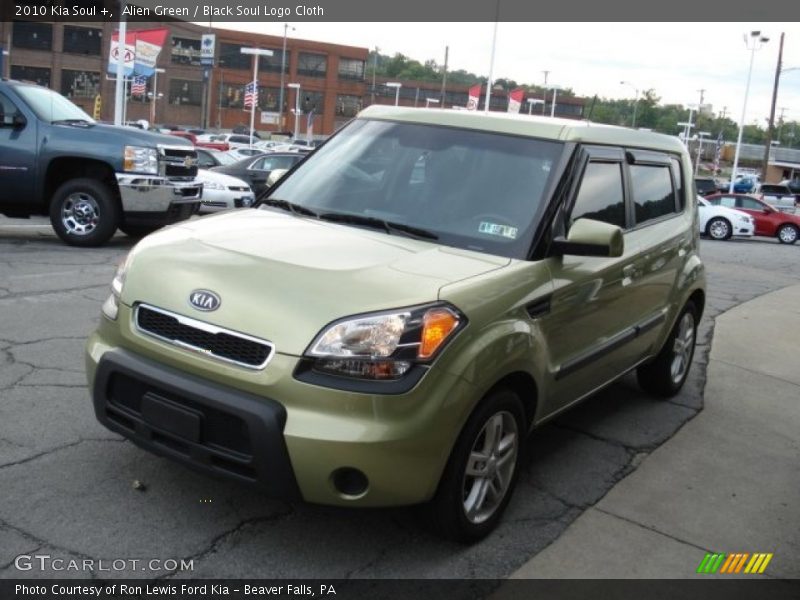 Alien Green / Black Soul Logo Cloth 2010 Kia Soul +