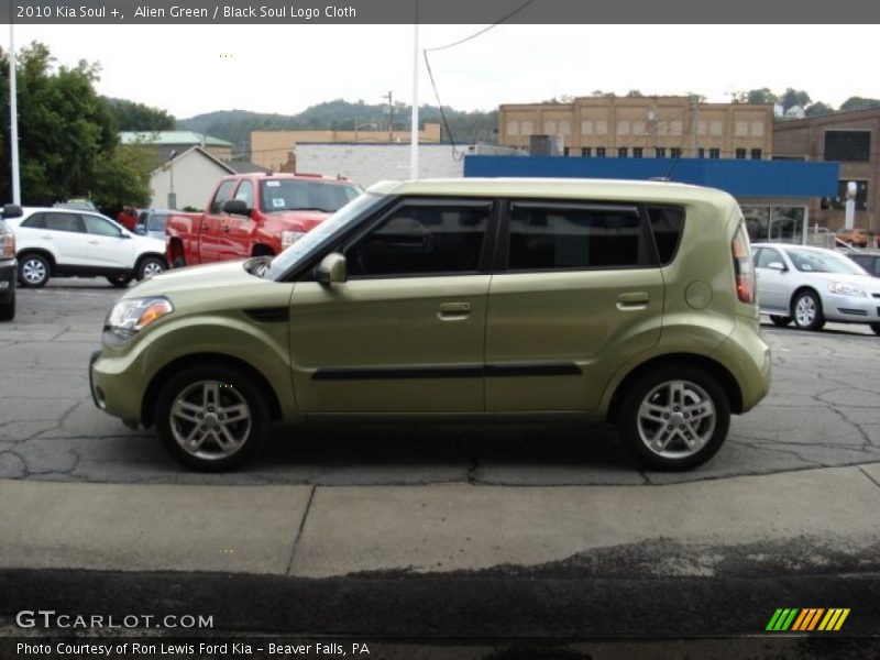 Alien Green / Black Soul Logo Cloth 2010 Kia Soul +