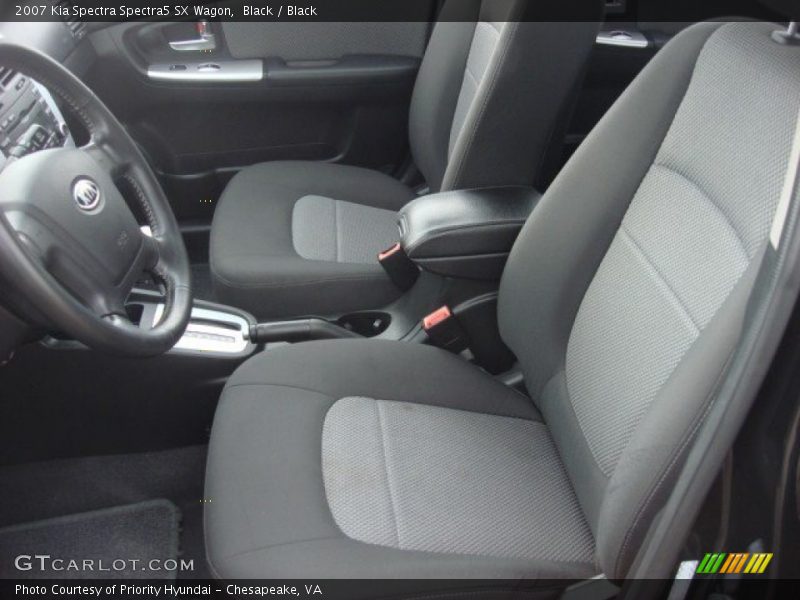 Black / Black 2007 Kia Spectra Spectra5 SX Wagon