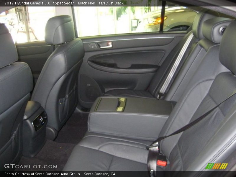 Black Noir Pearl / Jet Black 2012 Hyundai Genesis 5.0 R Spec Sedan