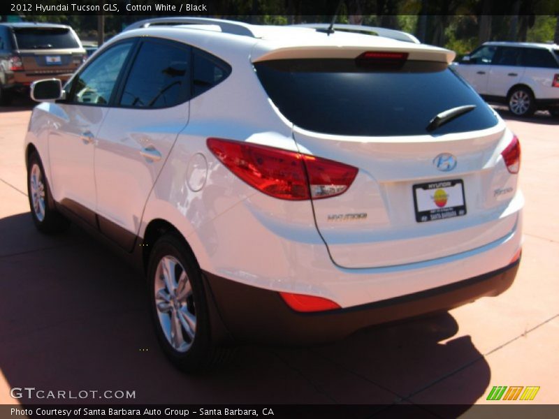 Cotton White / Black 2012 Hyundai Tucson GLS