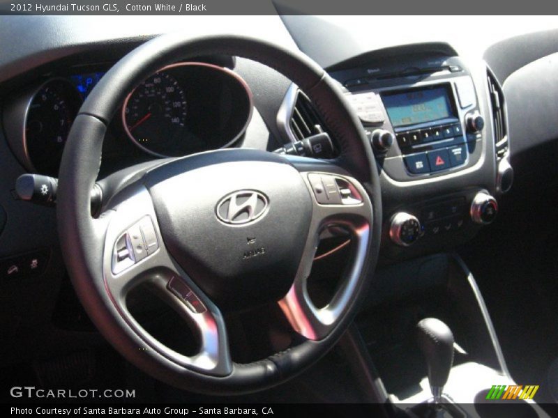 Cotton White / Black 2012 Hyundai Tucson GLS