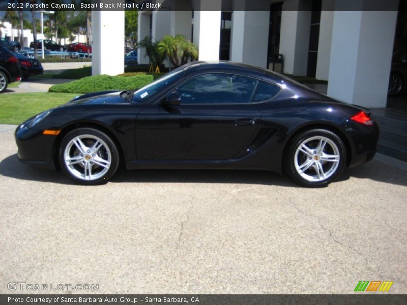 Basalt Black Metallic / Black 2012 Porsche Cayman