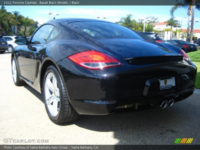 Basalt Black Metallic / Black 2012 Porsche Cayman