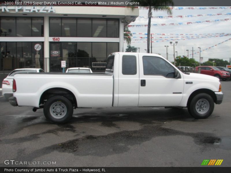 Oxford White / Medium Graphite 2000 Ford F250 Super Duty XL Extended Cab