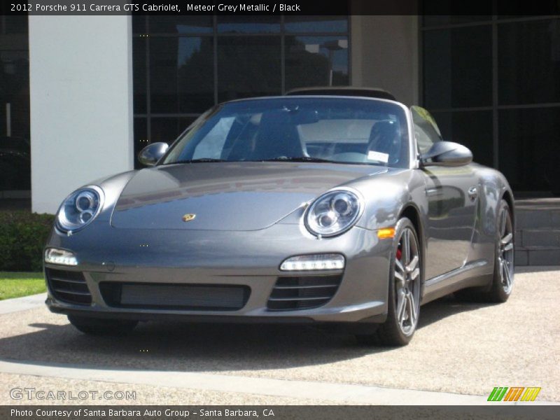 Meteor Grey Metallic / Black 2012 Porsche 911 Carrera GTS Cabriolet