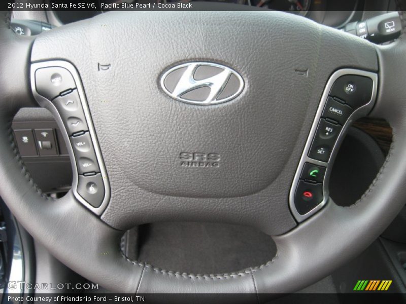  2012 Santa Fe SE V6 Steering Wheel