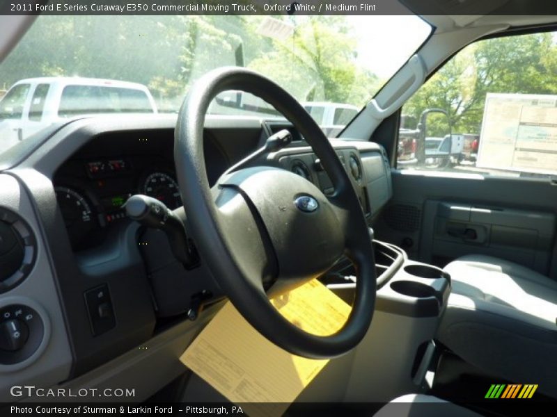 Oxford White / Medium Flint 2011 Ford E Series Cutaway E350 Commercial Moving Truck