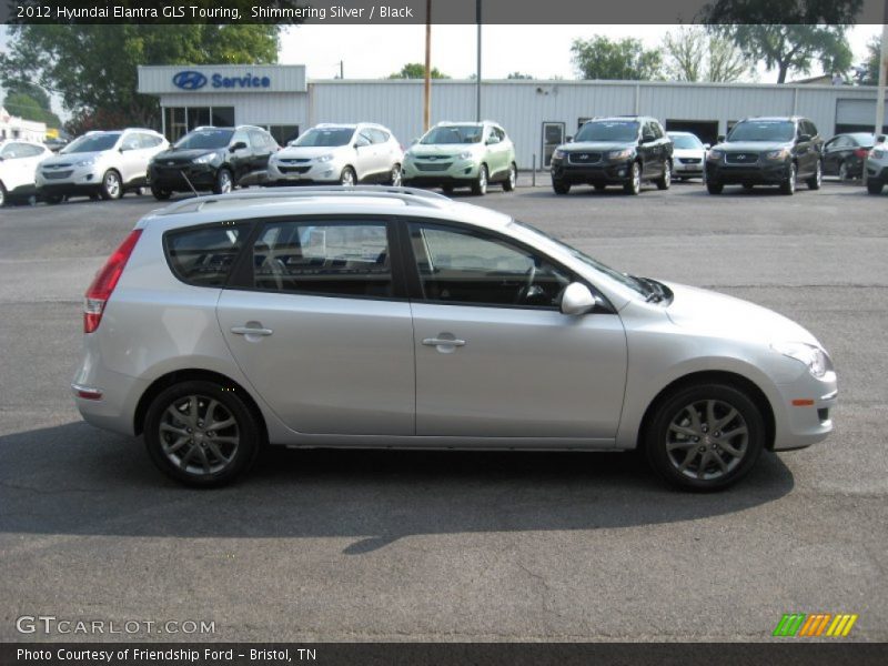 Shimmering Silver / Black 2012 Hyundai Elantra GLS Touring
