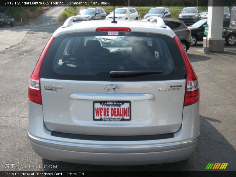 Shimmering Silver / Black 2012 Hyundai Elantra GLS Touring