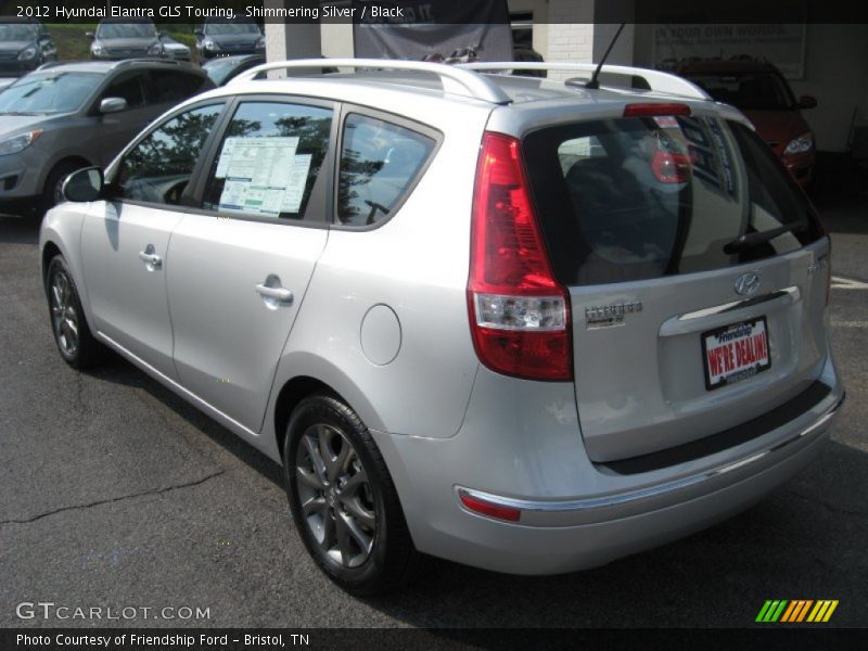 Shimmering Silver / Black 2012 Hyundai Elantra GLS Touring