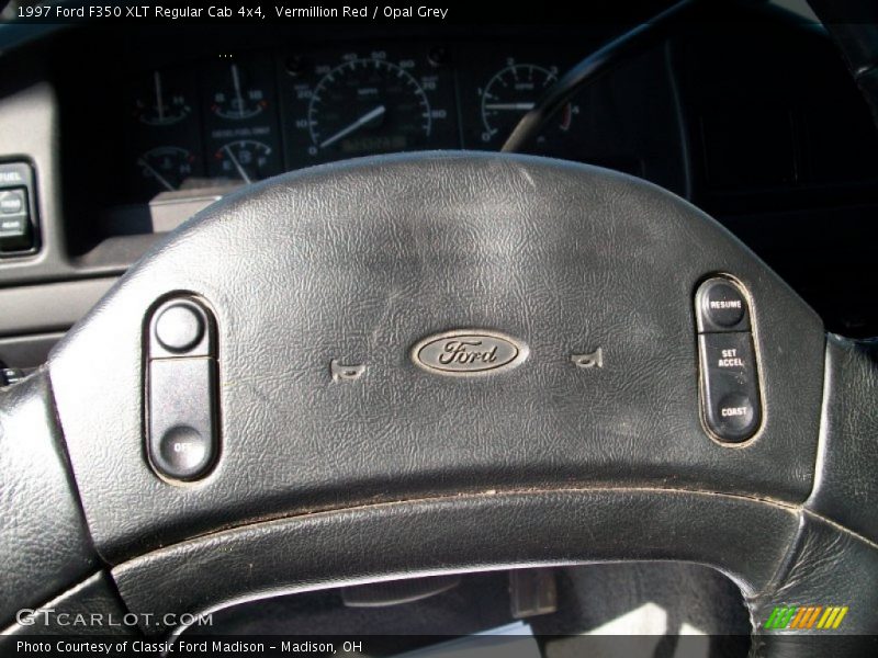 Vermillion Red / Opal Grey 1997 Ford F350 XLT Regular Cab 4x4