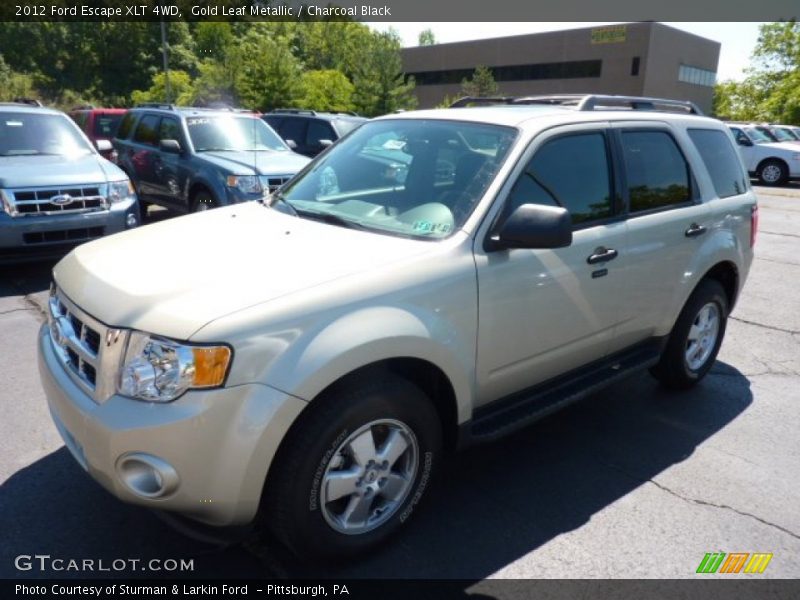 Gold Leaf Metallic / Charcoal Black 2012 Ford Escape XLT 4WD