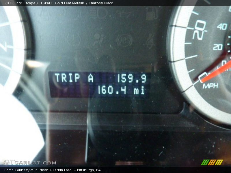 Gold Leaf Metallic / Charcoal Black 2012 Ford Escape XLT 4WD