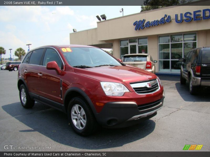 Ruby Red / Tan 2008 Saturn VUE XE