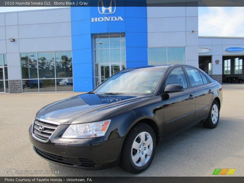 Ebony Black / Gray 2010 Hyundai Sonata GLS