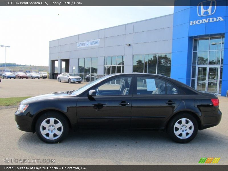 Ebony Black / Gray 2010 Hyundai Sonata GLS