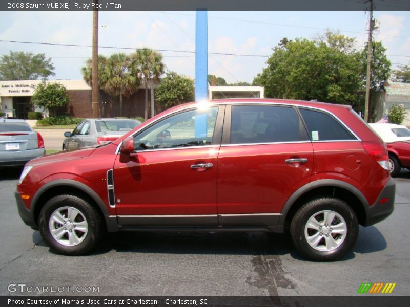 Ruby Red / Tan 2008 Saturn VUE XE