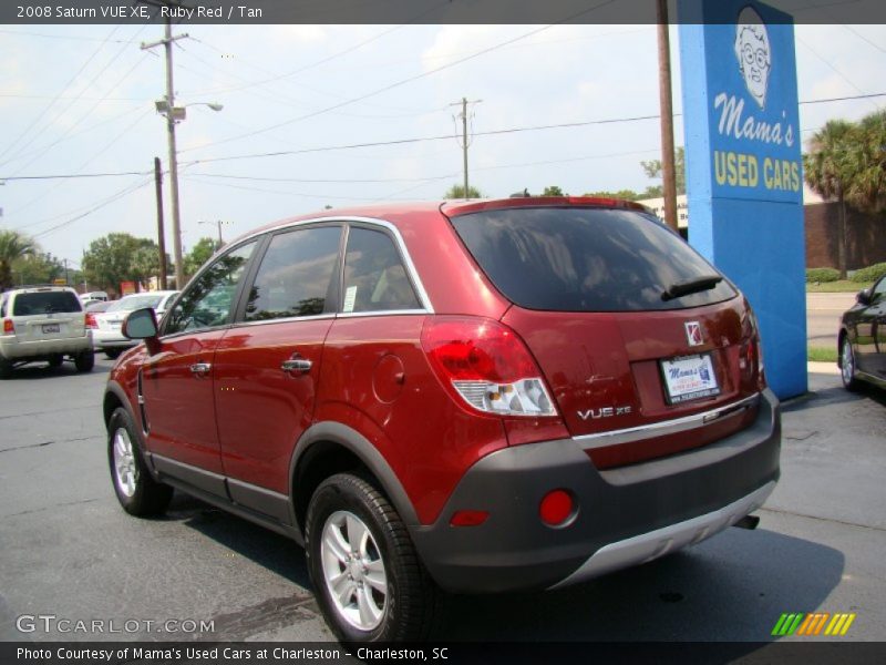 Ruby Red / Tan 2008 Saturn VUE XE