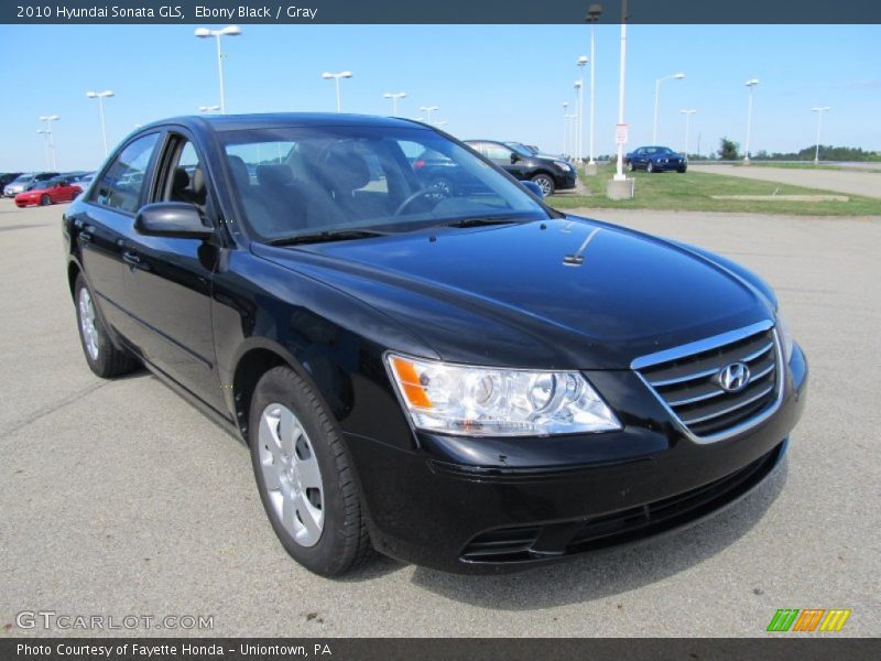 Ebony Black / Gray 2010 Hyundai Sonata GLS