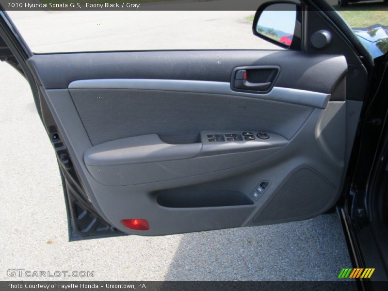 Ebony Black / Gray 2010 Hyundai Sonata GLS