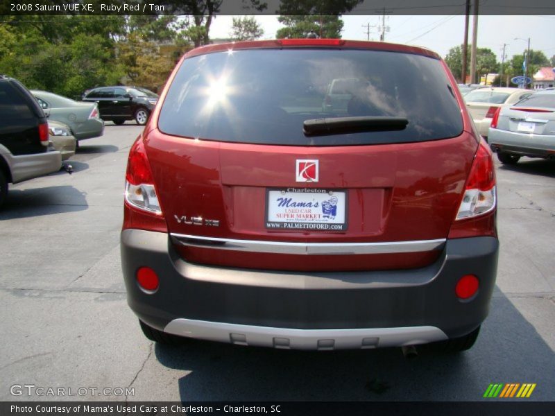 Ruby Red / Tan 2008 Saturn VUE XE