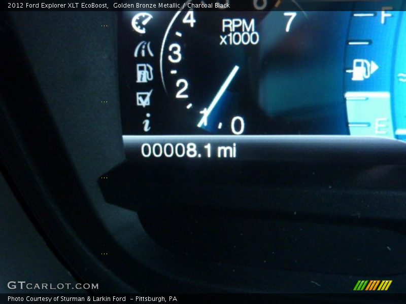 Golden Bronze Metallic / Charcoal Black 2012 Ford Explorer XLT EcoBoost