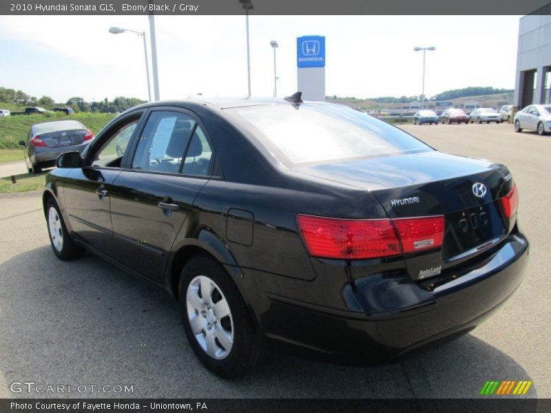 Ebony Black / Gray 2010 Hyundai Sonata GLS