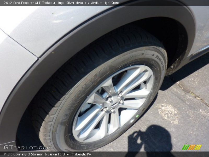 Ingot Silver Metallic / Medium Light Stone 2012 Ford Explorer XLT EcoBoost