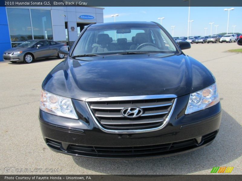 Ebony Black / Gray 2010 Hyundai Sonata GLS