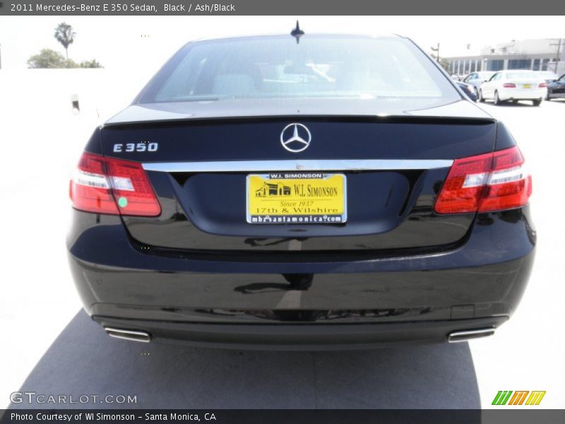 Black / Ash/Black 2011 Mercedes-Benz E 350 Sedan