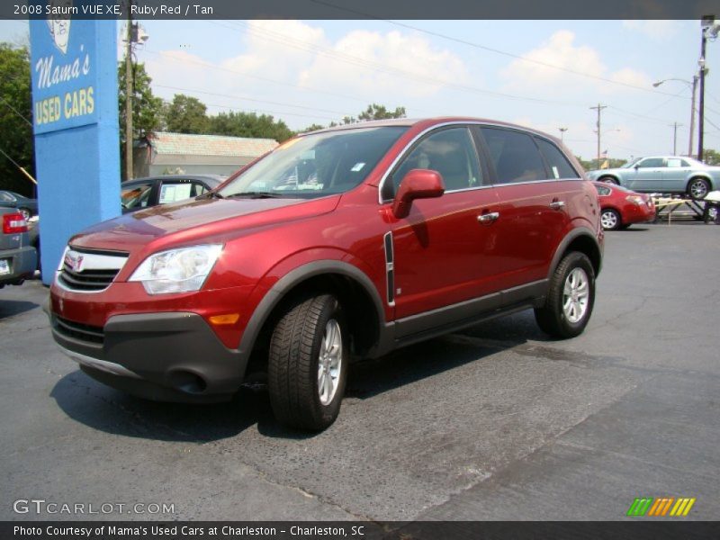 Ruby Red / Tan 2008 Saturn VUE XE