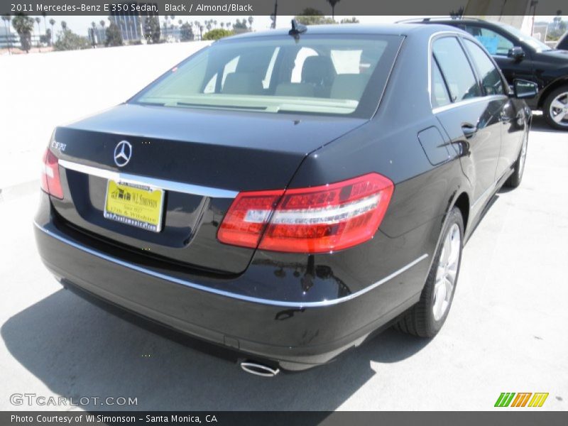 Black / Almond/Black 2011 Mercedes-Benz E 350 Sedan